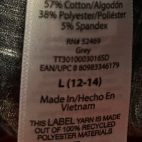 Time and Tru Women's High-Rise Ankle Knit Leggings/ 2 pairs - Picture 7 of 7